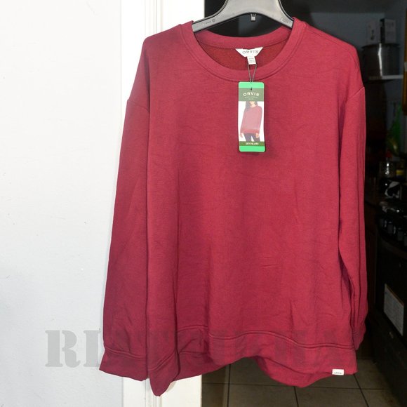 Orvis ladies‎ cozy top in red - Picture 1 of 4